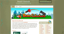 Desktop Screenshot of dumbcriminals.com