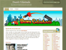 Tablet Screenshot of dumbcriminals.com